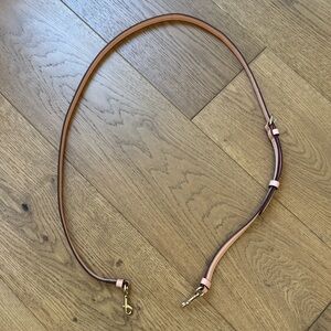 Coach Adjustable Purse Strap - Peach Leather - Brushed Gold Hardware